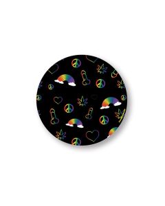 Rainbow Penis Naughty Sticker - Pack of 3