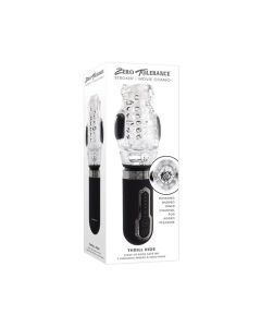 Zero Tolerance Thrill Ride Rechargeable Stroker - Black/Clear